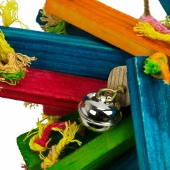 Euro Joe Birrdeeez Parakeet Toy Wood Bunch Of 21cm