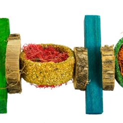 Euro Joe Birrdeeez Papegaai Speelgoed Rondhout/zaad Small 3 Euro Joe Birrdeeez Papegaai Speelgoed Rondhout/zaad Small -Euro Joe STORE 261998