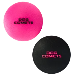 Euro Joe Dog Comets Ball Stardust Zwart/Roze M -Euro Joe STORE 262502