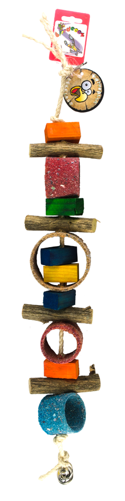 Euro Joe Birrdeeez Jungle Rings Parrot Toy