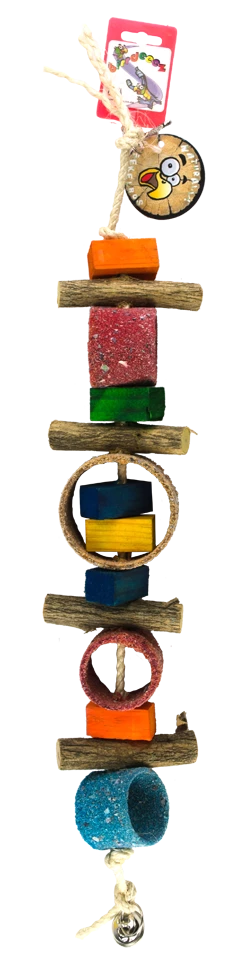 Euro Joe Birrdeeez Jungle Rings Parrot Toy