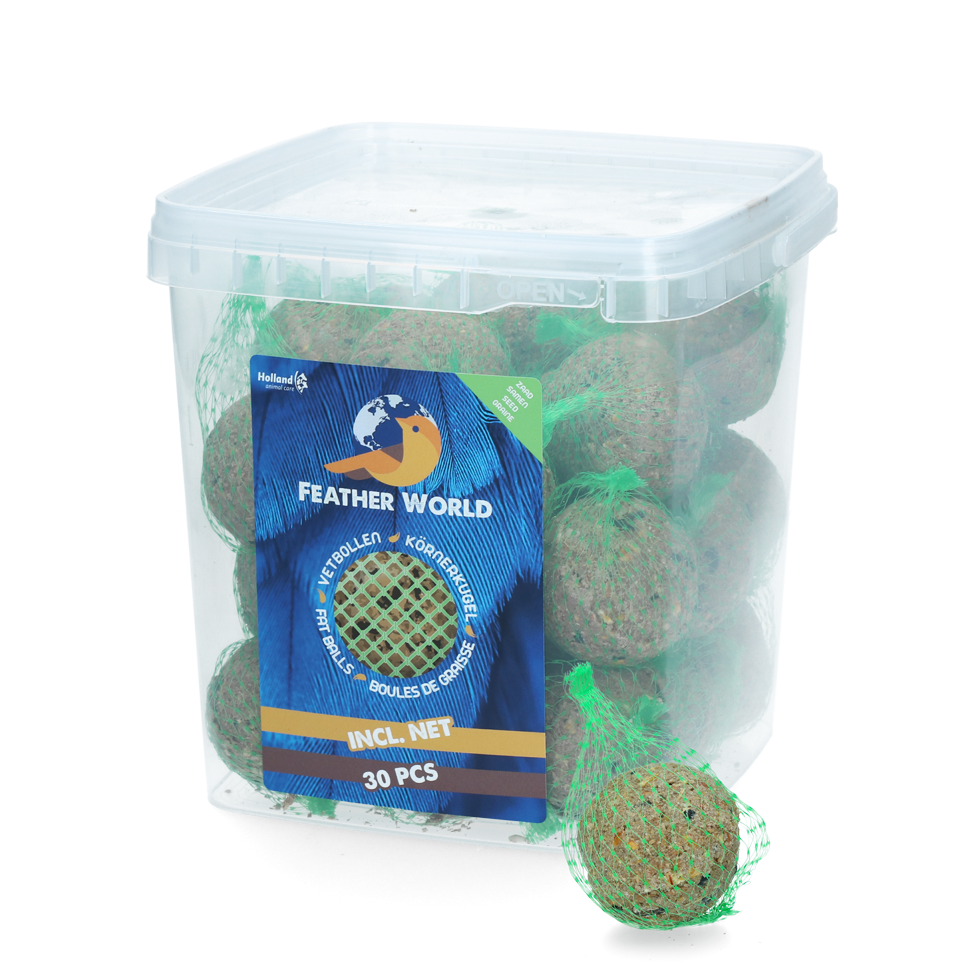 Feather World zaden mezenbol incl. net (groen) Euro Joe Feather World Zaden Mezenbol Incl. Net (groen) -Euro Joe STORE 269548