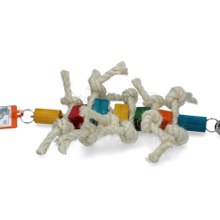 Euro Joe Birrdeeez Caterpillard Bird Toy (Wood & Rope)