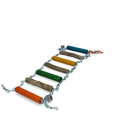 Euro Joe Birrdeeez Parrot Bridge Ladder Wood & Chain