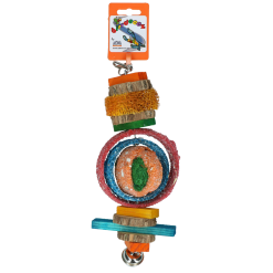 Euro Joe Birrdeeez Papegaai Speelgoed Rondhout/zaad Big