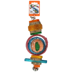 Euro Joe Birrdeeez Papegaai Speelgoed Rondhout/zaad Big