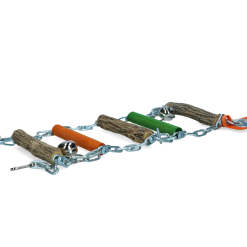 Euro Joe Birrdeeez Cockatiel Bridge Ladder Wood & Chain