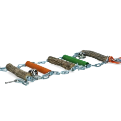Euro Joe Birrdeeez Cockatiel Bridge Ladder Wood & Chain