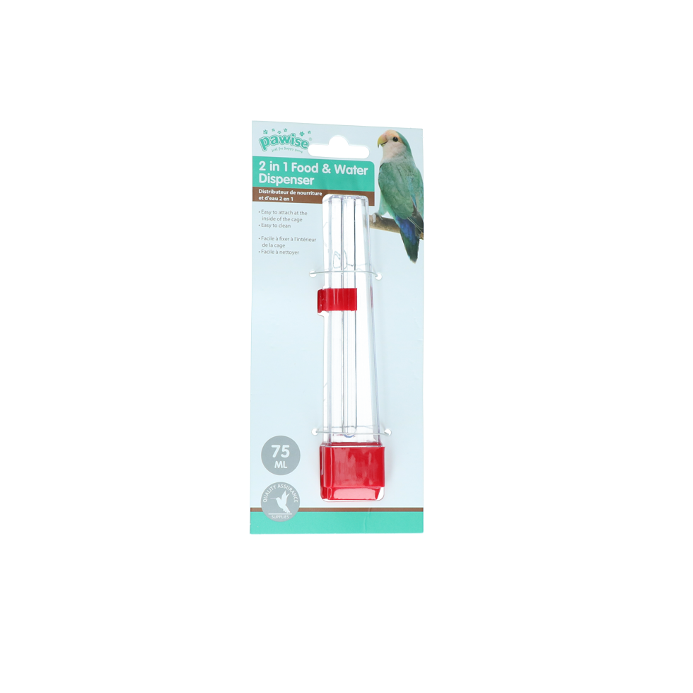 Pawise Fountain and Feeder, 75 ml/14,5 cm Euro Joe Pawise Fountain And Feeder, 75 Ml/14,5 Cm -Euro Joe STORE 272771