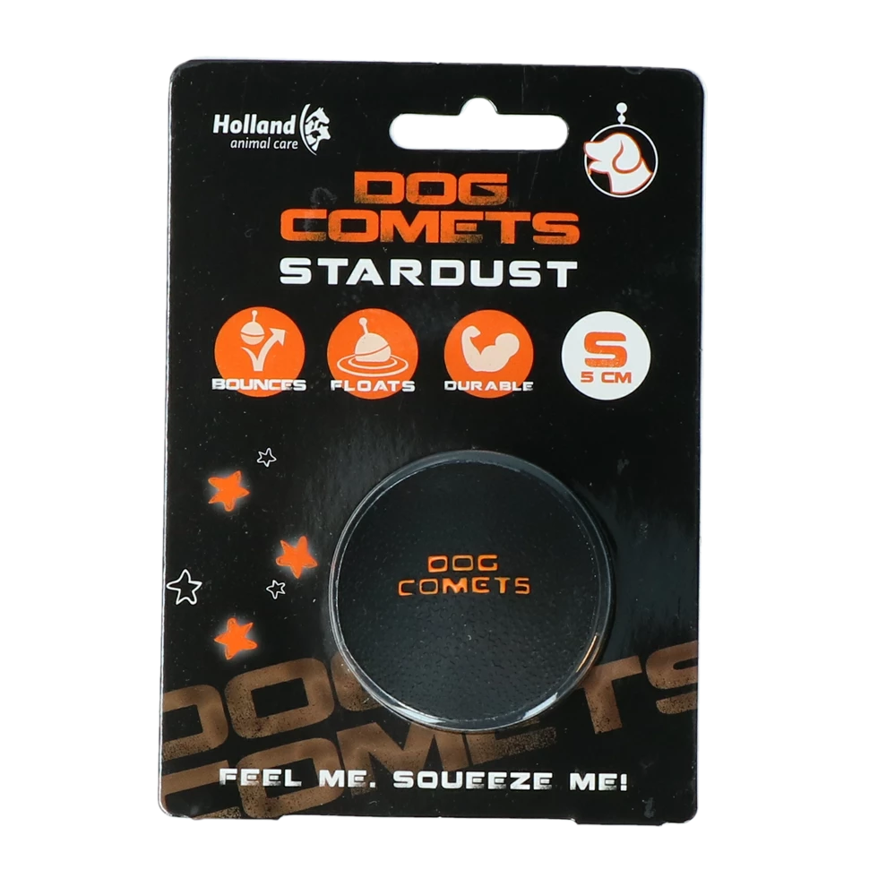 Euro Joe Dog Comets Ball Stardust Zwart/Oranje S 1 Euro Joe Dog Comets Ball Stardust Zwart/Oranje S
