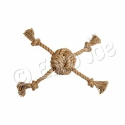 Euro Joe AB Rope Ball With 4 Knots Natural-265-275g 30cm