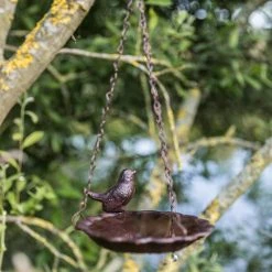 Euro Joe Bird Bath With Bird, Hanging, Cast Iron -Euro Joe STORE PHO PRO 55502 2