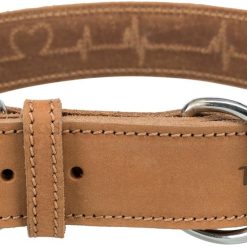 Euro Joe Rustic Fatleather Collar Heartbeat