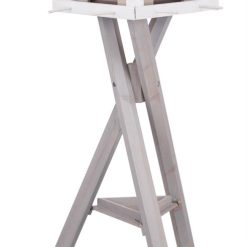 Euro Joe Natura Bird Feeder W. Stand & Silo, Pine Wood