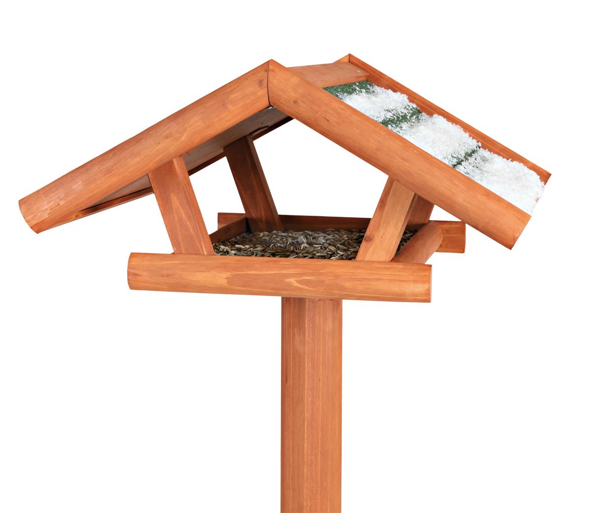 natura bird feeder with stand, pine wood Euro Joe Natura Bird Feeder With Stand, Pine Wood -Euro Joe STORE PHO PRO DET CLIP 5570 1