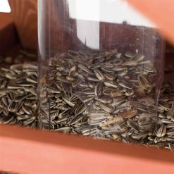 Euro Joe Natura Bird Feeder With Stand & Silo, Pine Wood 3 Euro Joe Natura Bird Feeder With Stand & Silo, Pine Wood -Euro Joe STORE PHO PRO DET CLIP 55809 3