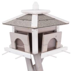 Euro Joe Natura Bird Feeder W. Stand & Silo, Pine Wood -Euro Joe STORE PHO PRO DET CLIP 55810 2