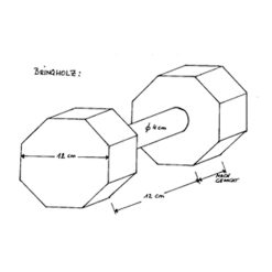 Euro Joe Dumbbell With Wire Rod 9 Euro Joe Dumbbell With Wire Rod -Euro Joe STORE tekening 14